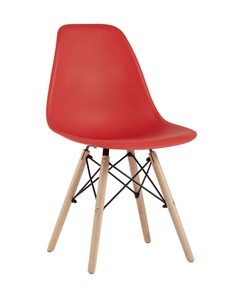 Стул eames wood (stoolgroup) красный 46x82x53 см.