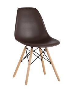 Стул eames wood (stoolgroup) коричневый 46x81x53 см.