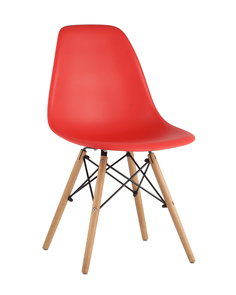 Стул eames wood (stoolgroup) красный 46x81x53 см.