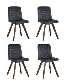 Стул marta pu 4 шт. (stoolgroup) синий 43x83x52 см.