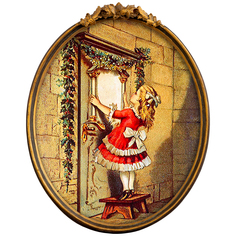 Картина «с новым годом!», версия 4, в раме «тиффани» (object desire) коричневый 21x27 см.