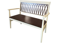 Скамья «кристиан» (аврора) белый 130x100x53 см. Avrora