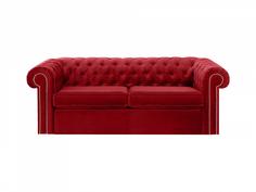 Диван chesterfield (ogogo) красный 208x73x105 см.