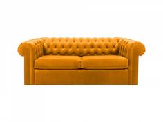 Диван chesterfield (ogogo) желтый 208x73x105 см.