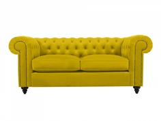 Диван chester classic (ogogo) желтый 183x75x80 см.