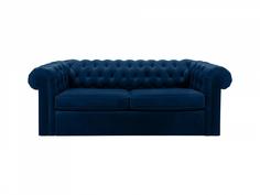 Диван chesterfield (ogogo) синий 208x73x105 см.
