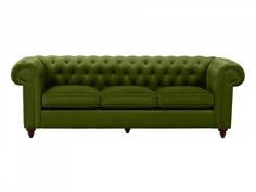 Диван chester classic (ogogo) зеленый 226x75x80 см.