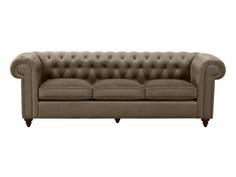 Диван chester classic (ogogo) серый 226x75x80 см.