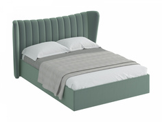 Кровать queen agata lux (ogogo) зеленый 203x112x225 см.