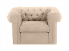 Кресло chesterfield (ogogo) бежевый 115x73x105 см.
