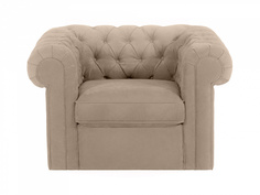 Кресло chesterfield (ogogo) серый 115x73x105 см.