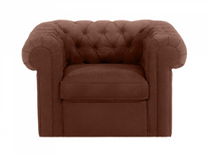 Кресло chesterfield (ogogo) коричневый 115x73x105 см.