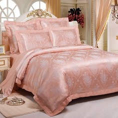 Постельное белье (евро-комплект) kingsilk (kingsilk) розовый 60x45x12 см.