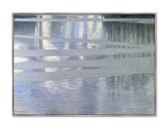 Репродукция картины на холсте lake keitele 1905г. (картины в квартиру) мультиколор 105x75 см.