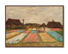 Репродукция картины на холсте flower beds in holland 1883г. (картины в квартиру) мультиколор 105x75 см.