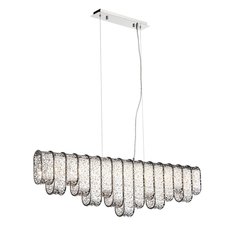 Светильник подвесной sopresia (st luce) серебристый 112x33x33 см.