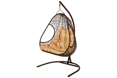 Подвесное кресло primavera brown (bigarden) коричневый 140x195x75 см.