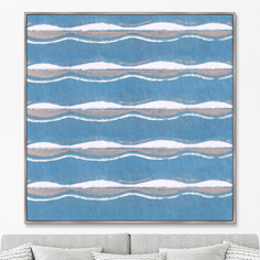 Репродукция картины на холсте vintage print smoke sky, 1906г. (картины в квартиру) мультиколор 105x105 см.