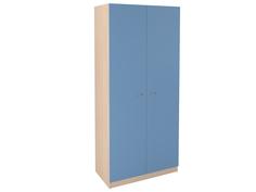 Шкаф прямой 45 дуб молочный/голубой (рв-мебель) голубой 90x45x200 см.