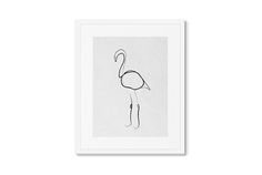 Репродукция картины в раме flamingo (картины в квартиру) мультиколор 42x52 см.