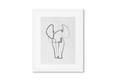 Репродукция картины в раме elephant (картины в квартиру) мультиколор 42x52 см.