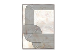 Репродукция картины на холсте tight lines no2 (картины в квартиру) мультиколор 75x105 см.