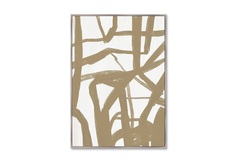 Репродукция картины на холсте the long way out (картины в квартиру) мультиколор 75x105 см.