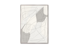 Репродукция картины на холсте fine threads no4 (картины в квартиру) мультиколор 75x105 см.