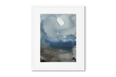 Репродукция картины в раме sky after the rain (картины в квартиру) синий 42x52 см.