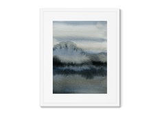 Репродукция картины в раме river bank in winter (картины в квартиру) мультиколор 42x52 см.