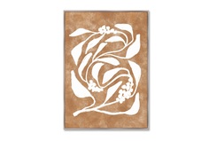 Репродукция картины на холсте branches in color, no5 (картины в квартиру) коричневый 75x105 см.