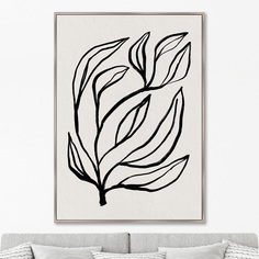 Репродукция картины на холсте branches in color, no8 (картины в квартиру) бежевый 75x105 см.
