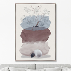 Репродукция картины на холсте the birth of life, no1 (картины в квартиру) мультиколор 75x105 см.