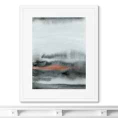 Репродукция картины в раме edges of the morning sun (картины в квартиру) мультиколор 42x52 см.