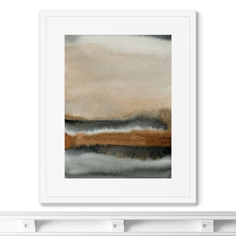 Репродукция картины в раме by the river bank (картины в квартиру) мультиколор 42x52 см.