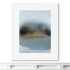 Репродукция картины в раме lakeside, late evening (картины в квартиру) мультиколор 42x52 см.