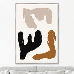 Репродукция картины на холсте the flora shapes (картины в квартиру) мультиколор 75x105 см.