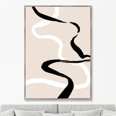 Репродукция картины на холсте the lightness of being, no3 (картины в квартиру) мультиколор 75x105 см.