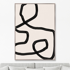 Репродукция картины на холсте the lightness of being, no5 (картины в квартиру) бежевый 75x105 см.