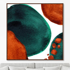 Репродукция картины на холсте forms and colors, composition no26 (картины в квартиру) мультиколор 105x105 см.