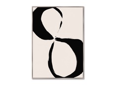 Репродукция картины на холсте lucky number! (картины в квартиру) бежевый 75x105 см.