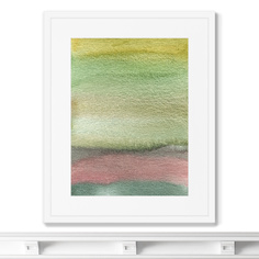 Репродукция картины в раме layers of a summer landscape (картины в квартиру) мультиколор 42x52 см.
