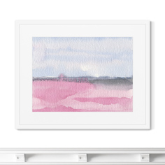 Репродукция картины в раме landscape, early spring (картины в квартиру) мультиколор 52x42 см.
