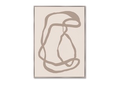 Репродукция картины на холсте the ball chair (картины в квартиру) бежевый 75x105 см.