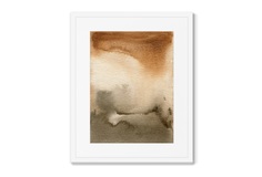 Репродукция картины в раме forest landscape in october (картины в квартиру) коричневый 42x52 см.