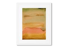 Репродукция картины в раме hot sunset in july (картины в квартиру) оранжевый 42x52 см.