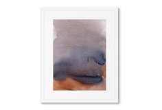 Репродукция картины в раме lake in the rain (картины в квартиру) мультиколор 42x52 см.