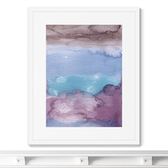 Репродукция картины в раме clouds, view from the plane (картины в квартиру) мультиколор 42x52 см.