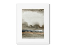 Репродукция картины в раме autumn colors landscape (картины в квартиру) серый 42x52 см.