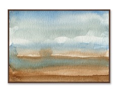 Репродукция картины на холсте valley landscape (картины в квартиру) мультиколор 105x75 см.